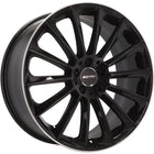 4 Velgen 20 inch STELLAR BLP Zwart + Rand 5x112 ET45 66.5 Geschikt voor Audi, Volkswagen, Mercedes, Skoda, SEAT - VCTparts.nl