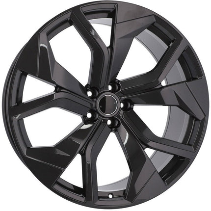 VCTparts 4 Velgen 21 inch B1637 (BK5758) BL Zwart 5x112 ET20 66.45 Geschikt voor Audi, Volkswagen, Skoda, SEAT Ladnefelgi 8