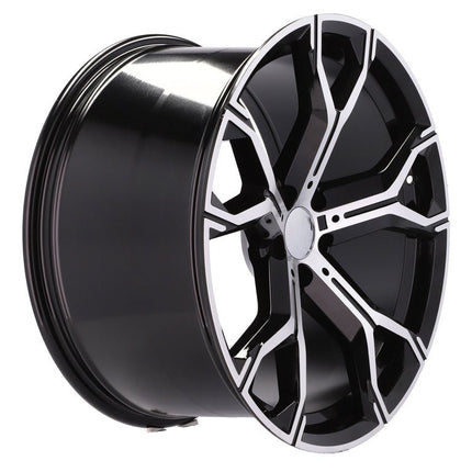 4 Velgen 21 inch B5498 Zwart Gepolijst 5x112 ET37 66.6 J9.5 Geschikt voor Audi, Volkswagen, Mercedes - VCTparts.nl