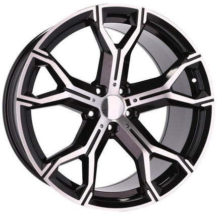 4 Velgen 21 inch B5498 Zwart Gepolijst 5x112 ET37 66.6 J9.5 Geschikt voor Audi, Volkswagen, Mercedes - VCTparts.nl