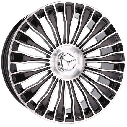 4 Velgen 21 inch I0313 (BY1785) MB Gepolijst + Zwart 5x112 ET34 66.6 Geschikt voor Audi, Volkswagen, Skoda, SEAT - VCTparts.nl