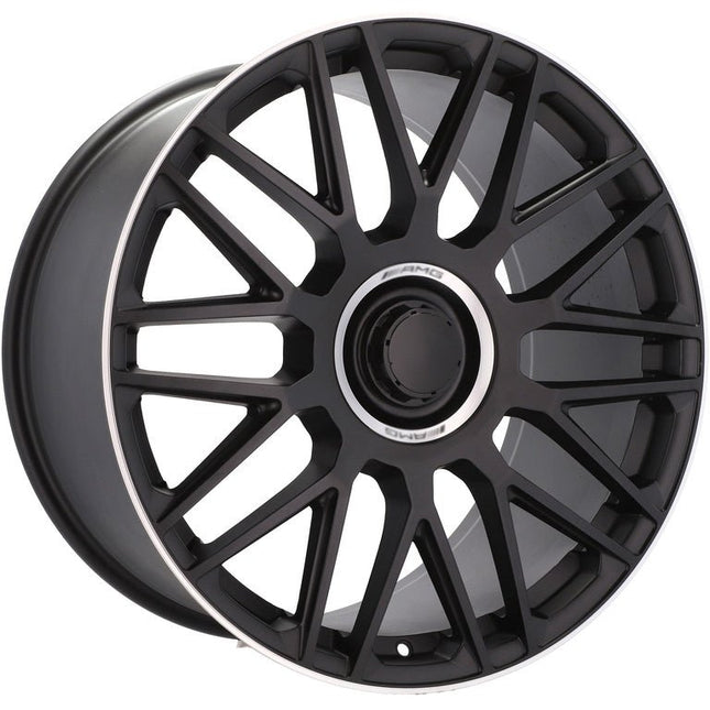 4 Velgen 21 inch Y0207 BLHM Zwart Semi Mat 5x112 ET46 66.6 Geschikt voor Audi, Volkswagen, Skoda, SEAT - VCTparts.nl