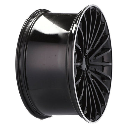 4 Velgen 22 inch MR532 (IN0235) BLP Zwart met Rand 5x112 ET32 66.6 Geschikt voor Audi, Mercedes, Porsche, Volkswagen - VCTparts.nl