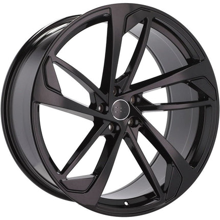 4 Velgen 22 inch XE139 (IN5445) BL Zwart 5x112 ET26 66.45 Geschikt voor Audi, Volkswagen, Mercedes, Porsche - VCTparts.nl
