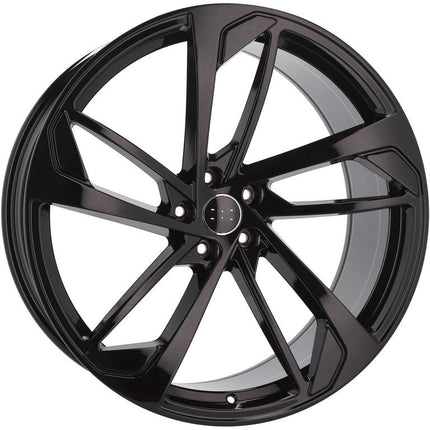4 Velgen 22 inch XE139 (IN5445) BL Zwart 5x112 ET26 66.45 Geschikt voor Audi, Volkswagen, Mercedes, Porsche - VCTparts.nl