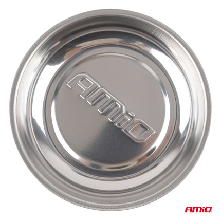 AMiO Magnetische Onderdelenbak RVS 110mm Kleine Magneetschaal voor Schroeven en Bouten