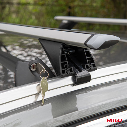 Aluminium geïntegreerde dakdragers 135cm CRR-04 AMIO-03152