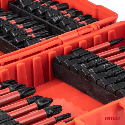 AMiO Schroeven en Bitjes Set 25/50mm – Complete 36-delige Gereedschapsset voor werkplaats en montage