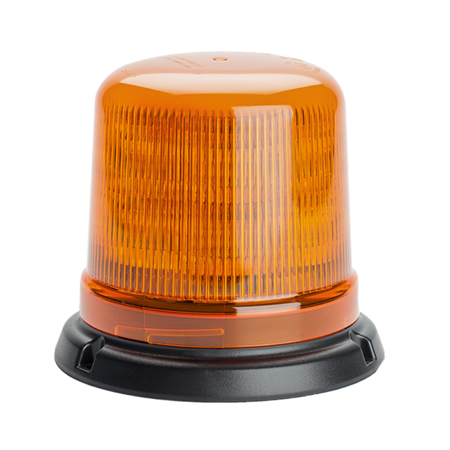 LED Flitslicht Oranje 3-Puntsbevestiging 12V 24V Zwaailamp R65 R10 IP65 - VCTparts.nl