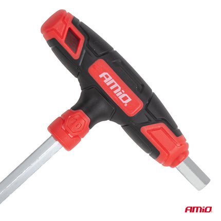 AMiO T-Greep Inbussleutel Set 8-delig CR-V Haakse Inbussleutels 2-10mm Imbus Hey Key