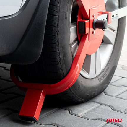 AMiO Zware Wielklem XL voor Maximale Wielvergrendeling tegen Autodiefstal