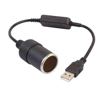 VCTparts 5V USB A naar 12V Sigarettenaansteker Plug Converter - Auto Voedingsadapter NORGOS 5