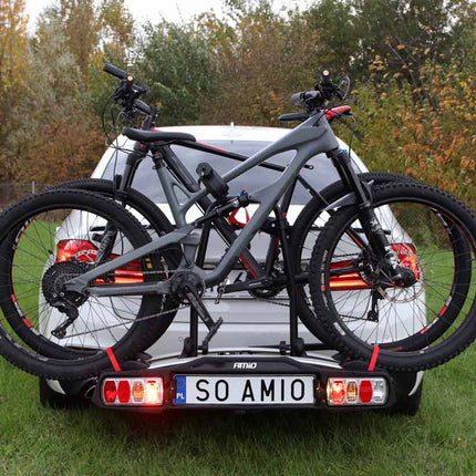 Fietsendrager trekhaak kantelbaar 2 fietsen TBC-01/2 AMIO-02582
