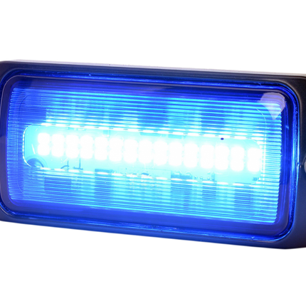 AEB LED Flitser 30 LEDs Blauw 12-24V ECE R65 Klasse 1 Opbouw Bevestiging - VCTparts.nl