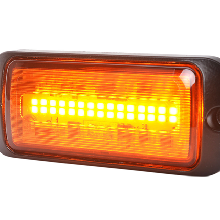 AEB LED Flitser 30 LEDs Oranje 12-24V ECE R65 Klasse 1 Opbouw Bevestiging - VCTparts.nl