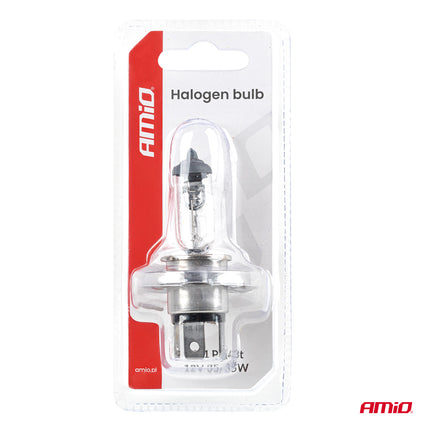 AMiO Halogeenlamp HS1 12V 35/35W PX43T Voor Motor en Scooter Koplamp (1 stuk)