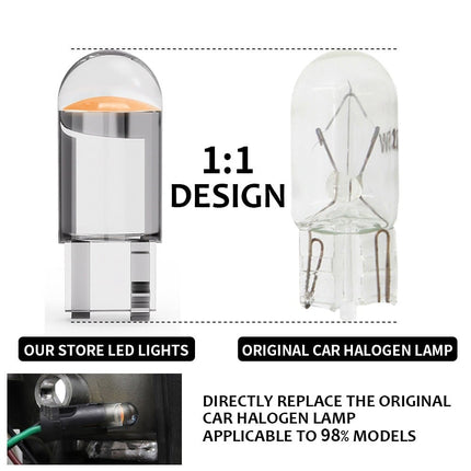 8000K T10 Led W5W Verlichting (set) [Parkeerverlichting - Kentekenverlichting - Interieurverlichting] - VCTparts.nl