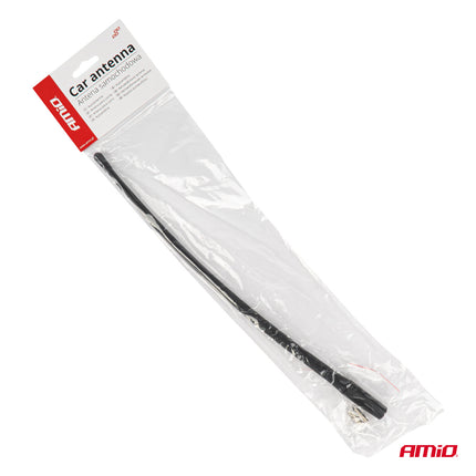 AMiO Car Antenna Mast ANTM12 – Weerbestendige Auto Antenne van 33 cm met Adapters voor Universele Installatie - VCTparts.nl