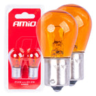AMiO Halogeenlampen PY21W BA15S 12V Amber – Set van 2 Krachtige Signaalverlichting - VCTparts.nl
