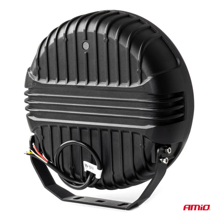 AMiO LED-Arbeitsscheinwerfer 112W 12V-24V mit großer Reichweite und Positionslicht für Lkw, Geländefahrzeuge, Baumaschinen und Landwirtschaft