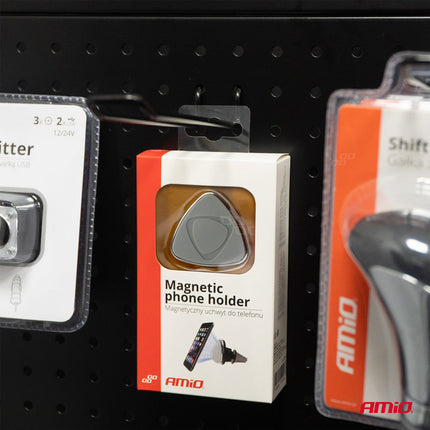 AMiO Magnetische Telefoonhouder voor Ventilatierooster - HOLD-01 Krachtig Magneet voor Autoventilatie