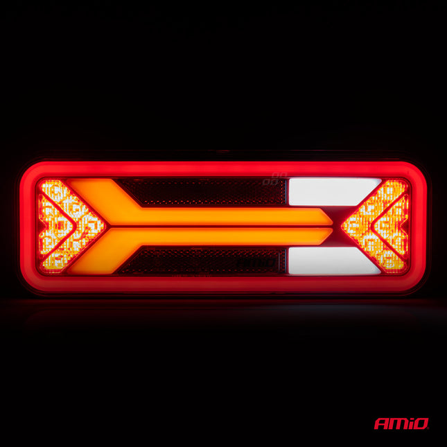 AMiO RCL-09-L Dynamische LED Achterlicht – Links Multifunctionele Vrachtwagenverlichting Aanhanger Bus Achterlamp - VCTparts.nl