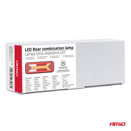 AMiO RCL-09-R Dynamische LED Achterlicht – Rechts Multifunctionele Vrachtwagenverlichting Aanhanger Bus Achterlamp - VCTparts.nl