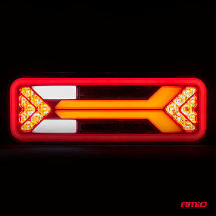AMiO RCL-09-R Dynamische LED Achterlicht – Rechts Multifunctionele Vrachtwagenverlichting Aanhanger Bus Achterlamp - VCTparts.nl