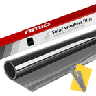 AMiO Autoraam Folie Tint Vinyl Zwart 50x300cm (60%) zwarte Ramenfolie 2 stuks voor Zonwering en Privacy met Strijkpas (set) - VCTparts.nl