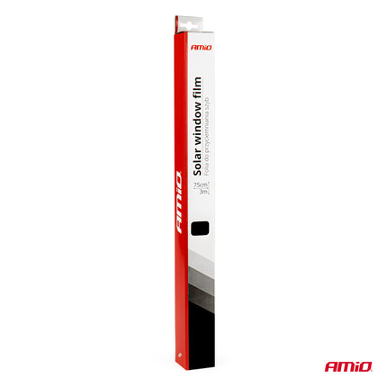 AMiO Autoraam Folie Tint Vinyl Zwart 75x300cm (15%) zwarte Ramenfolie voor Zonwering en Privacy met Tool - VCTparts.nl