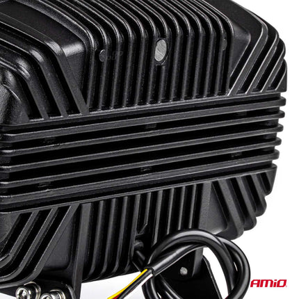AMiO LED-Arbeitsscheinwerfer, oval, 109 W, 12–24 V, mit großer Reichweite und Positionslicht für LKW, Geländewagen, Baumaschinen und Landwirtschaft