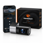 HawkDash Mini Dashcam 1080P Full HD mit WLAN – Kompakte Autokamera mit App, Nachtsicht, G-Sensor und Loop-Aufnahme [USB-C 3,5M Kabel]