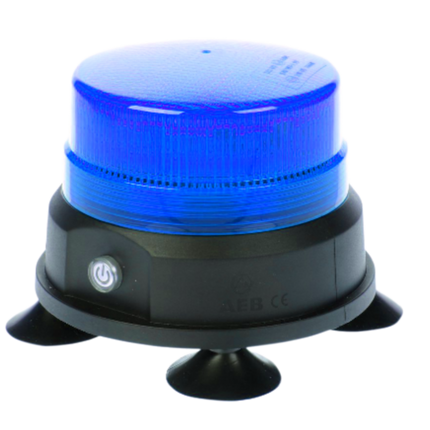 Draadloze LED Zwaailamp Blauw – Magnetisch Accu Gevoerd Draadloos voor Hulpdiensten - VCTparts.nl