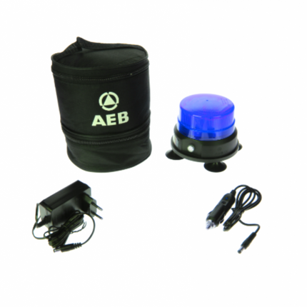 Draadloze LED Zwaailamp Blauw – Magnetisch Accu Gevoerd Draadloos voor Hulpdiensten - VCTparts.nl