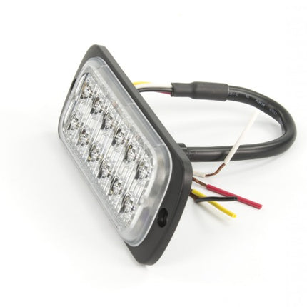 AEB LED Flitser 12 LEDs Blauw 12-24V ECE R65 Klasse 2 Opbouw Bevestiging - VCTparts.nl