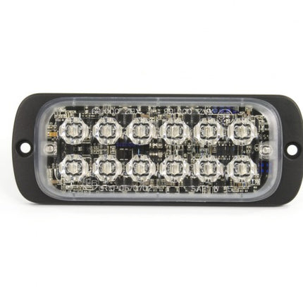 AEB LED Flitser 12 LEDs Blauw 12-24V ECE R65 Klasse 2 Opbouw Bevestiging - VCTparts.nl