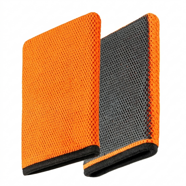 Tonhandtuchmikrofaser -Reinigungsstoff zur Entfernung von Abfällen (40 x 40 cm) - Orange
