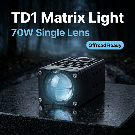 Halovision Turbo LED Grill Verlichting - Single Lens Matrix 45W tot 70W voor Auto en Offroad Voertuigen 12V tot 24V Combo Beam Lamp