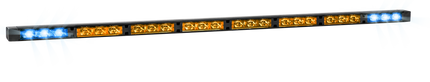 LED Directionele Lichtbalk – 8 Modules V2 Amber/Blauw 12-24V Verkeersadviseur met Montagemateriaal - VCTparts.nl
