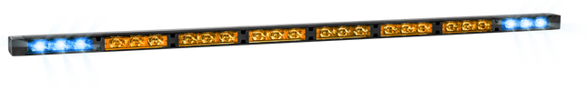 LED Directionele Lichtbalk – 8 Modules V2 Amber/Blauw 12-24V Verkeersadviseur met Montagemateriaal - VCTparts.nl