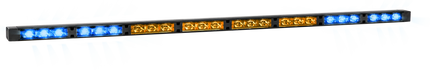 LED Directionele Lichtbalk – 8 Modules V1 Amber/Blauw 12-24V Verkeersadviseur met Montagemateriaal - VCTparts.nl