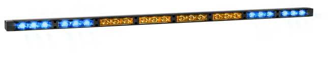 LED Directionele Lichtbalk – 8 Modules V1 Amber/Blauw 12-24V Verkeersadviseur met Montagemateriaal - VCTparts.nl