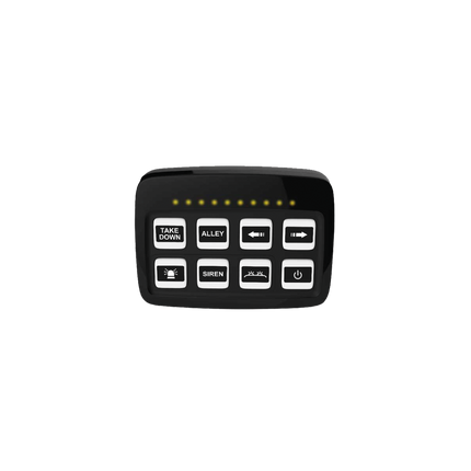 LED Directionele Lichtbalk – 8 Modules V1 Amber/Blauw 12-24V Verkeersadviseur met Montagemateriaal - VCTparts.nl
