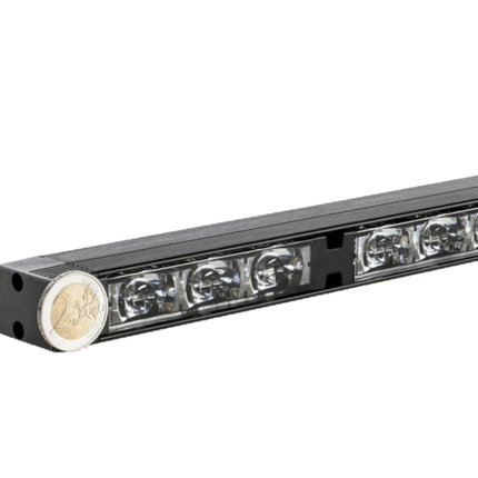 LED Directionele Lichtbalk – 8 Modules V1 Amber/Blauw 12-24V Verkeersadviseur met Montagemateriaal - VCTparts.nl