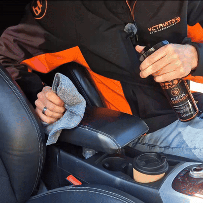 Sauberes Lederpremium Leer & Alcantara Cleaner 500 ml leistungsfähig gegen Schmutz für ein mattes Finish