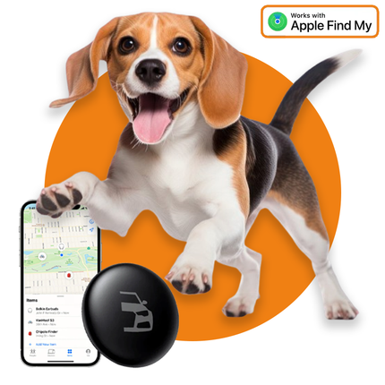 Smart Tag Bluetooth/GPS Hondentracker – Volg je Huisdier met Tracer Maps en Zoek Mijn App iOS/iPhone – Zwart - VCTparts.nl