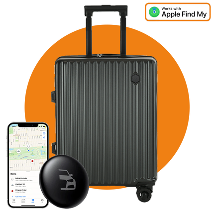 Smart Tag Bluetooth/GPS Koffertracker – Bescherm je Bagage met Tracer Maps en Zoek Mijn App iOS/iPhone – Zwart - VCTparts.nl