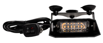 AEB LED Flitser Oranje Licht Voorruit Dashboard Ruitbevestiging 12V 24V Waarschuwingslamp - VCTparts.nl