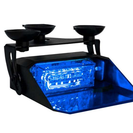 AEB Stroboscoop Zwaailicht LED Flitser Voorruit Dashboard 12-24V Blauw Voor Hulpdiensten - VCTparts.nl