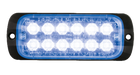 AEB LED Flitser 12 LEDs Blauw 12-24V ECE R65 Klasse 2 Opbouw Bevestiging - VCTparts.nl